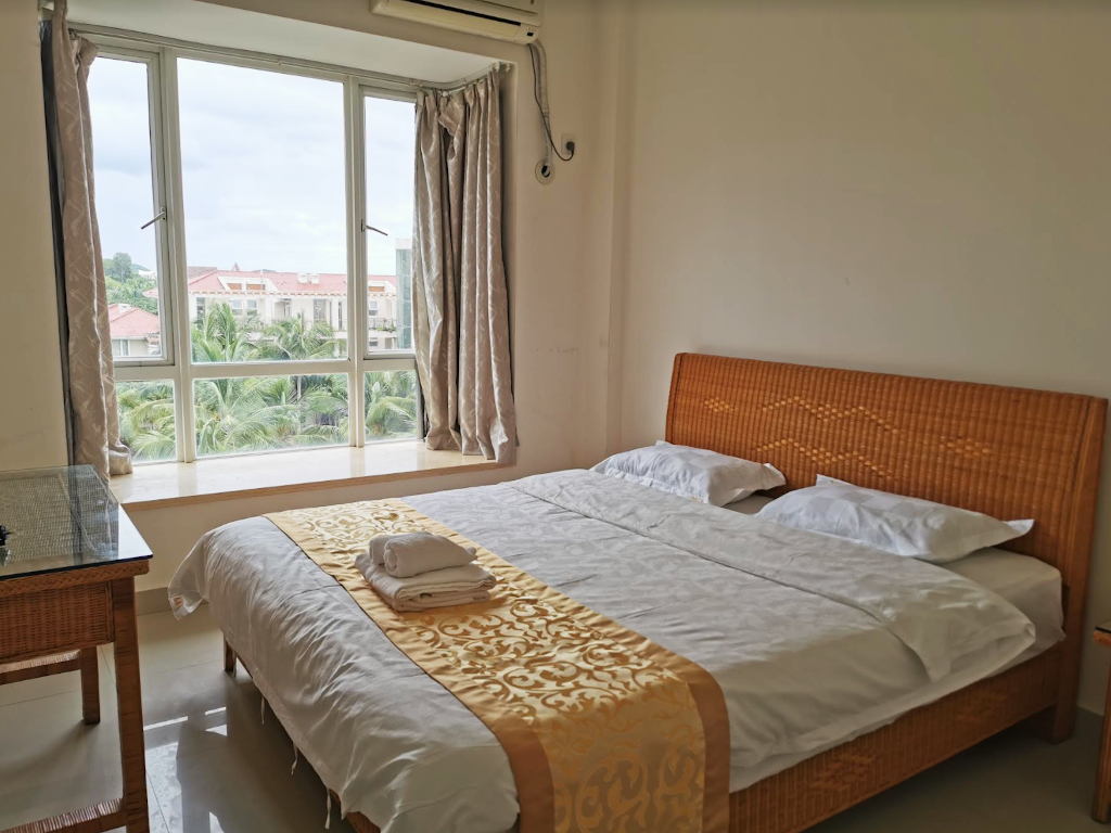 view bedroom living room apartment accommodation yalong bay sanya china asia