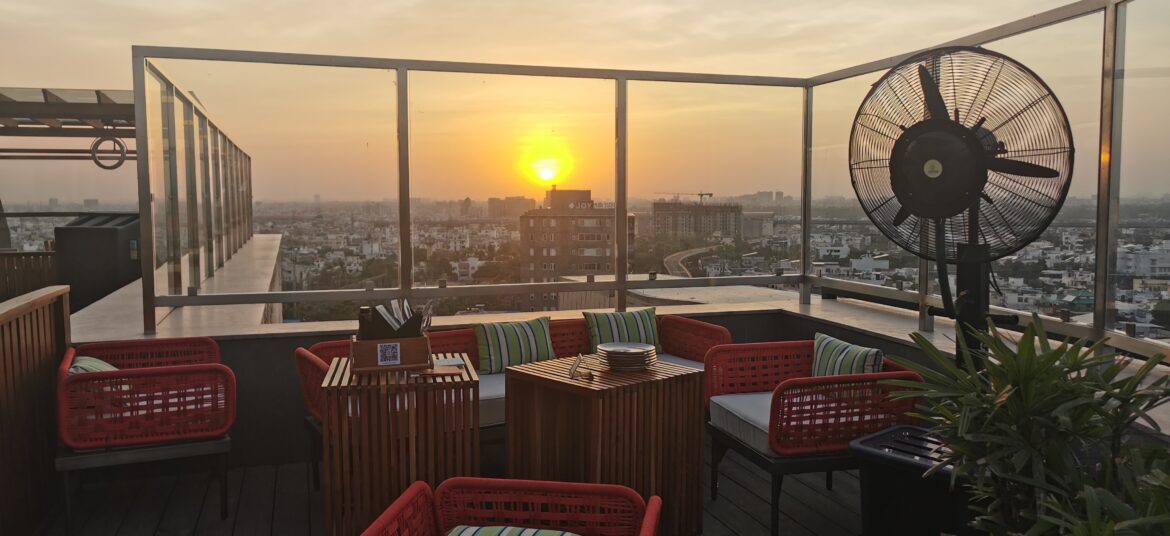 hilton hotel jaipur india best rooftop where to eat