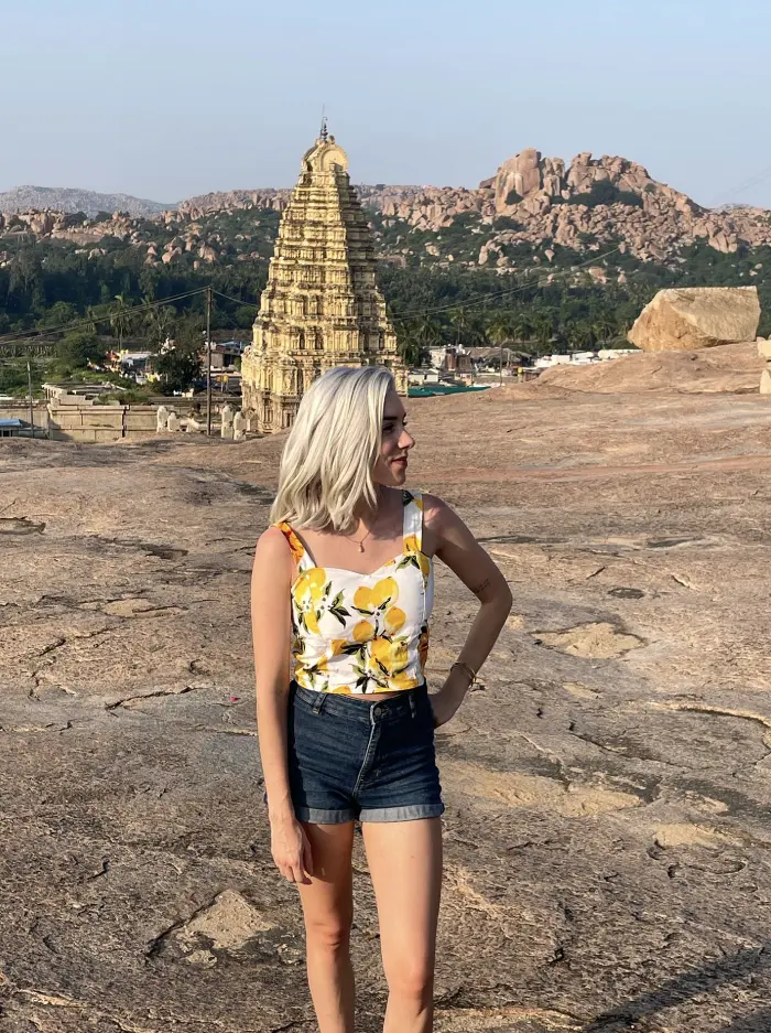 Vijayanagara district of Karnataka Virupaksha Temple ancient city visit hampi india blog blonde foreign expat